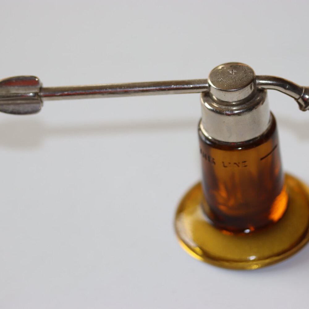 Vintage Devilbiss Perfume Atomizer Amber Color Glass